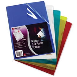 Nyrex Cut Flush Folders Clear A4 [Pack 25]